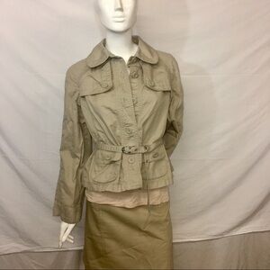 Ann‎ Taylor Loft Tan Spring Jacket     M